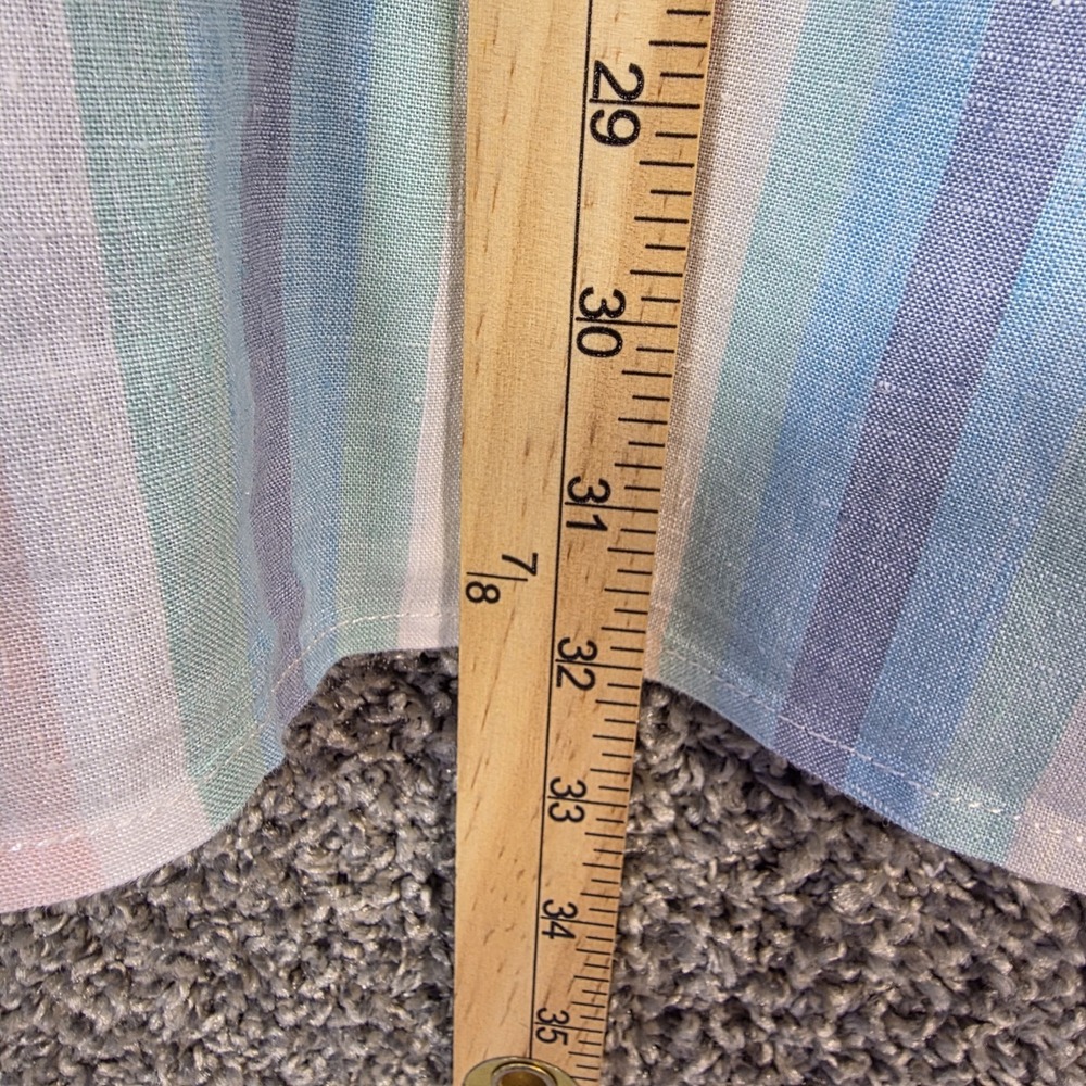 Tommy Bahama Multicolor Striped Shirt Men Xl Long Sleeve Button Down Linen Blend - Picture 9 of 9